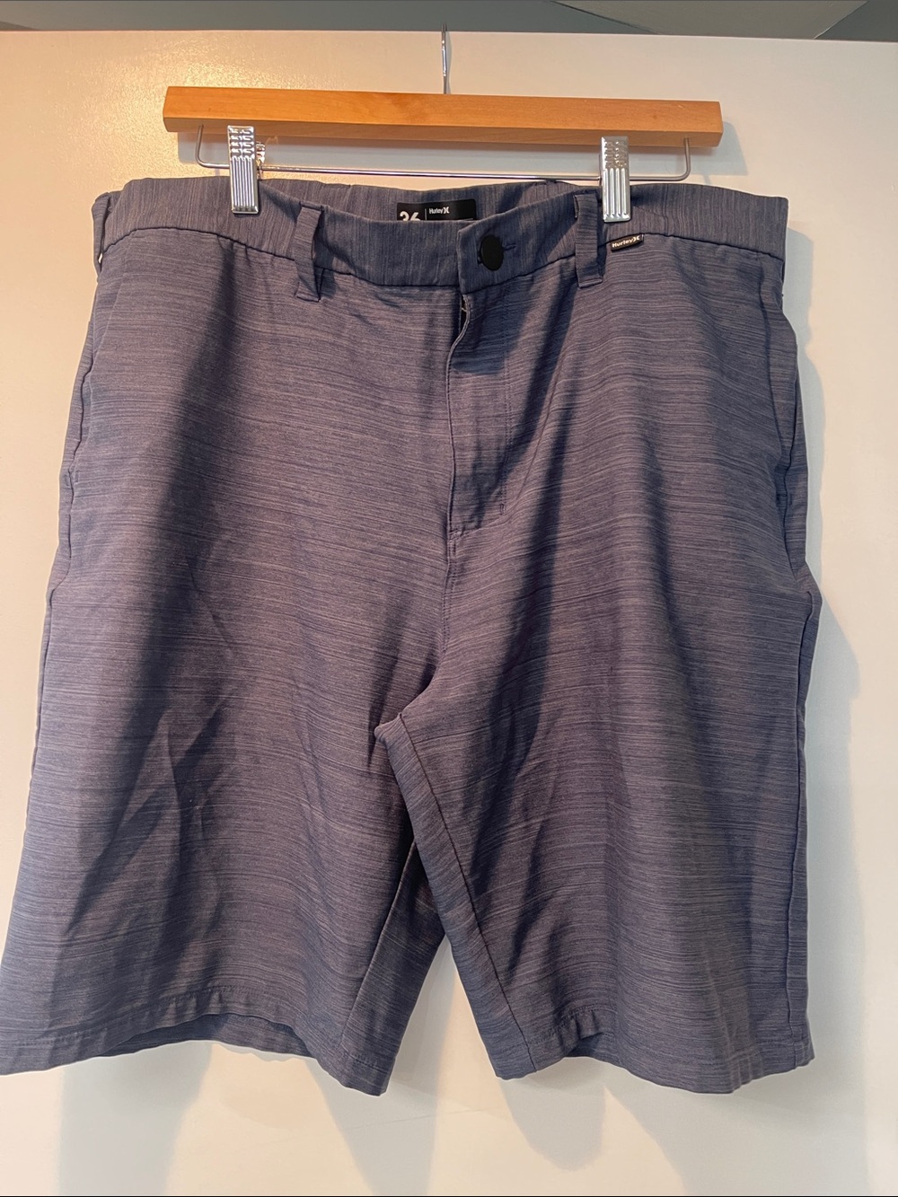 Hurley  Men’s Heathered Navy Casual Shorts